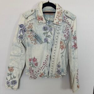 Blank NYC Embroidered Jean Jacket